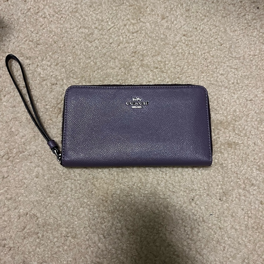 Purple Coach Wallet